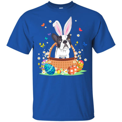Bulldog Bunny Hat Rabbit Easter Eggs-T-Shirt & Hoodie-Classic T-Shirt-Royal