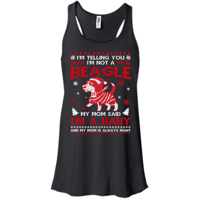 I'm Telling You I'm Not A Beagle-T-Shirt & Hoodie-Women's Flowy Racerback Tank-Black