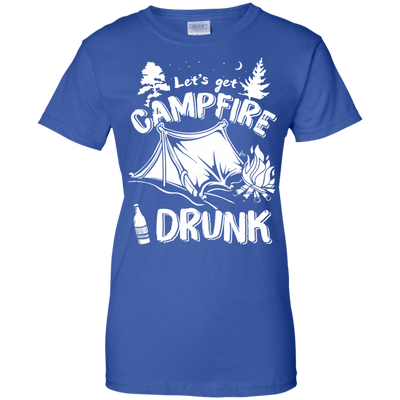 Let's Get Campfire Drunk-T-Shirt & Hoodie-Women's T-Shirt-Royal