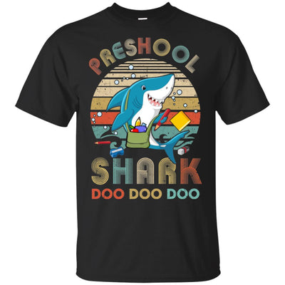 Preschool Shark Doo Doo Doo Funny Back To School Youth-Youth Shirt-Classic T-Shirt-Black
