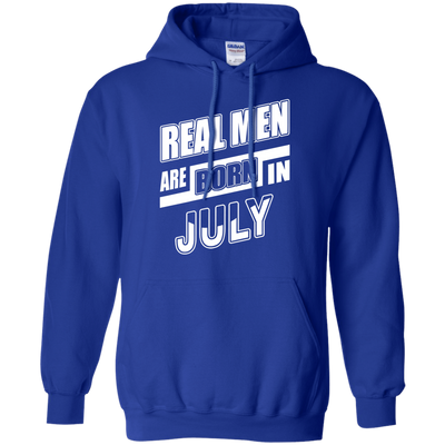 Real Men Are Born In July-T-Shirt & Hoodie-Pullover Hoodie-Royal