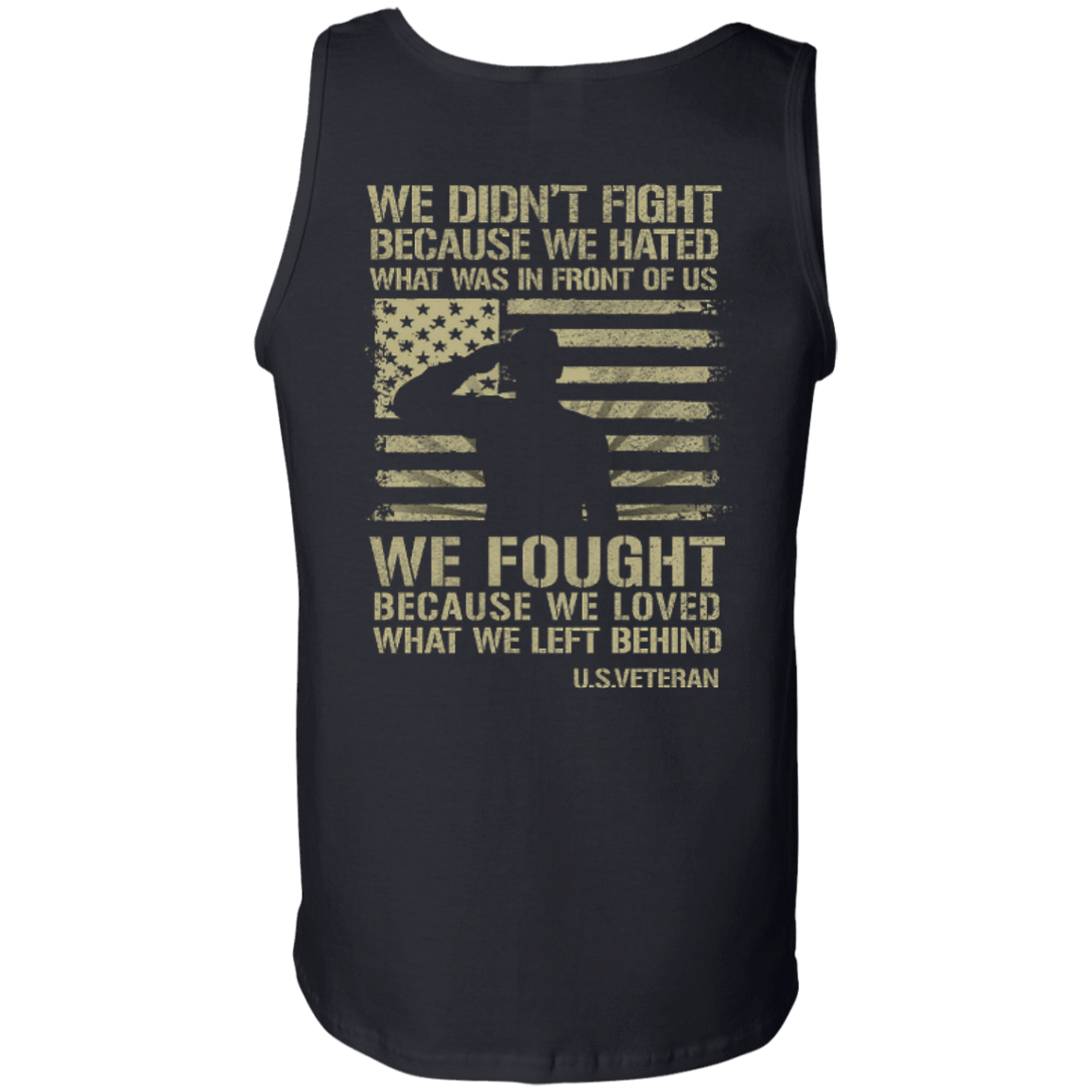US Veteran Affairs-T-Shirt & Hoodie-Unisex Tank-Black
