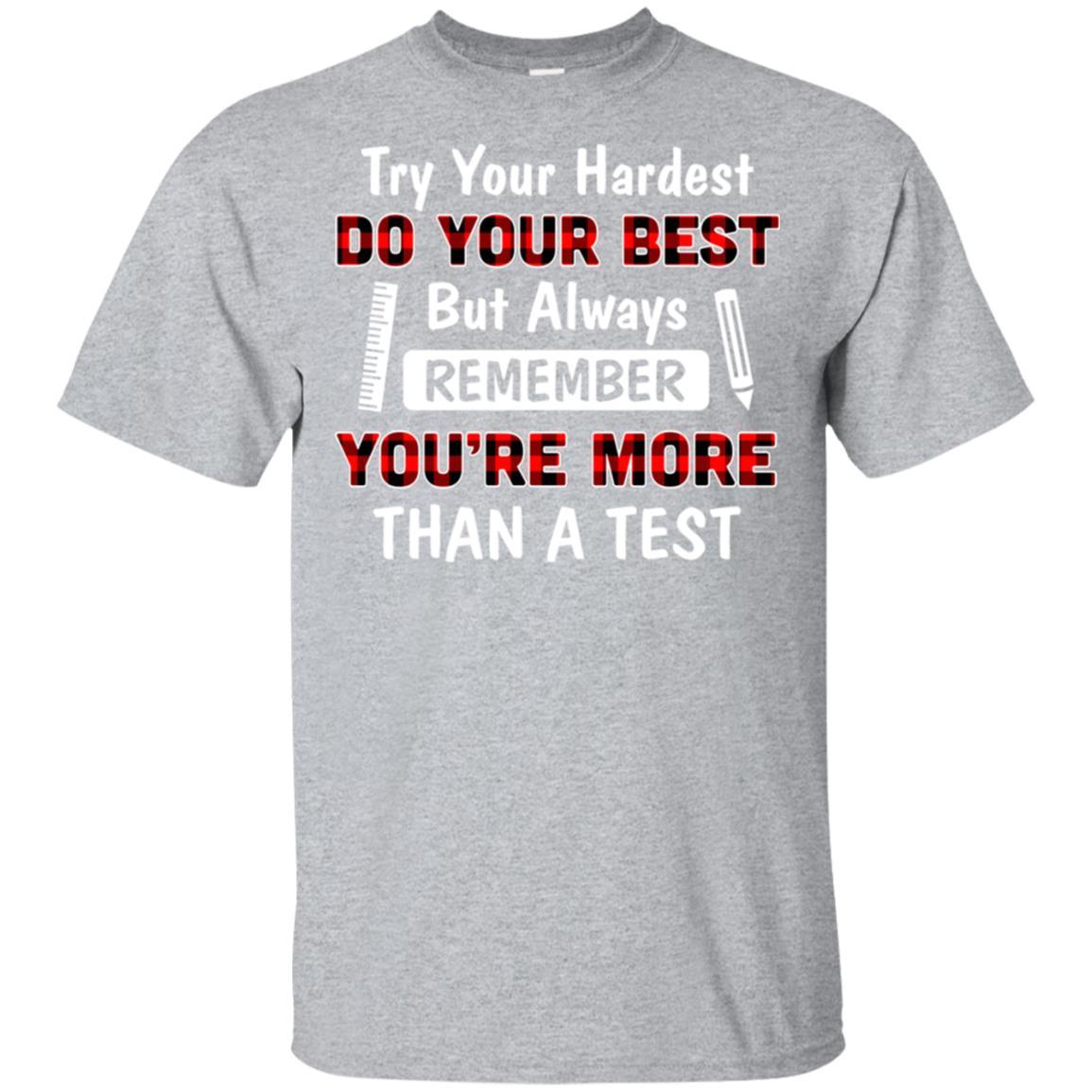 Try Your Hardest Do Your Best Matching Buffalo Teacher-T-Shirt & Hoodie-Classic T-Shirt-Sport Grey
