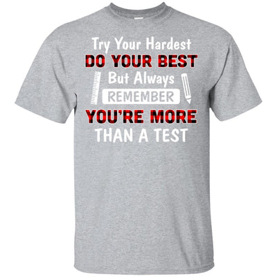 Try Your Hardest Do Your Best Matching Buffalo Teacher-T-Shirt & Hoodie-Classic T-Shirt-Sport Grey