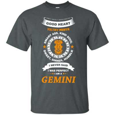 I Never Said I Was Perfect I Am A GEMINI-T-Shirt & Hoodie-Classic T-Shirt-Dark Heather