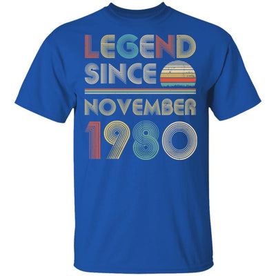 Legend Since November 1980 Vintage 41th Birthday Gifts-T-Shirt & Hoodie-Classic T-Shirt-Royal