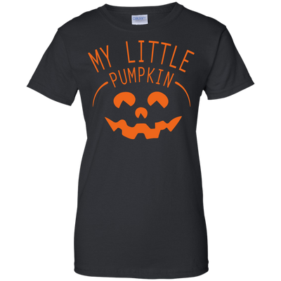 My Little Pumpkin Halloween Maternity T-Shirt-T-Shirt & Hoodie-Women's T-Shirt-Black