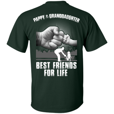 Pappy And Granddaughter Best Friends For Life-T-Shirt & Hoodie-Classic T-Shirt-Forest Green