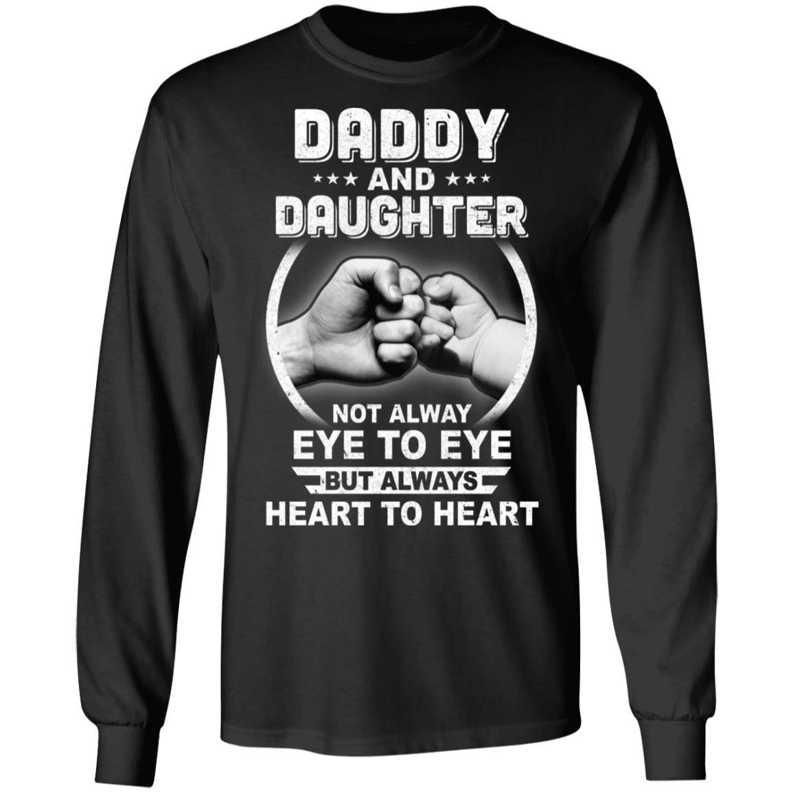 Father And Daughter Daddy And Baby Funny Father's Day Gift-T-Shirt & Hoodie-Long Sleeve T-Shirt-Black