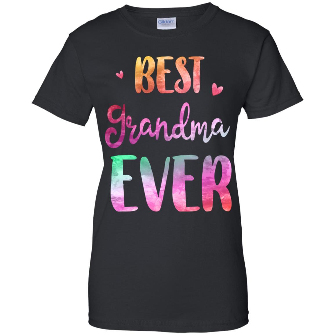 Best Grandma Ever Cute Funny Mothers Day Gift-T-Shirt & Tank Top-Women's T-Shirt-Black