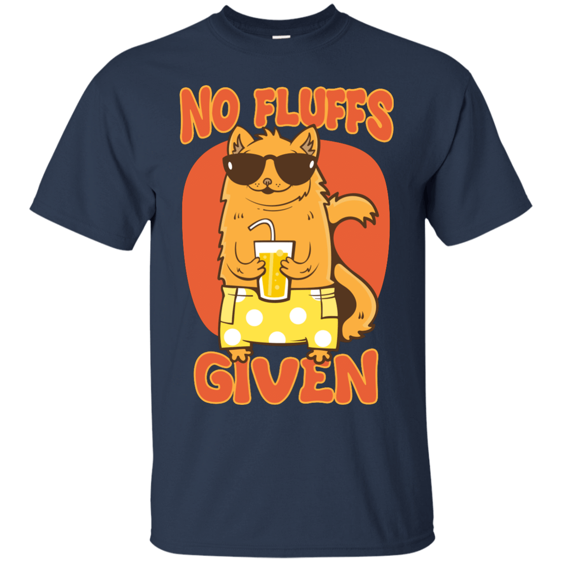 No Fluffs Given-T-Shirt & Hoodie-Classic T-Shirt-Navy