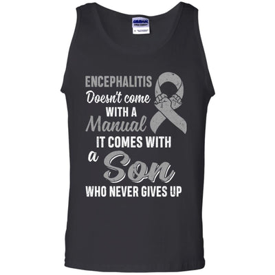Encephalitis Awareness Son Warrior Gifts-T-Shirt & Hoodie-Unisex Tank-Black