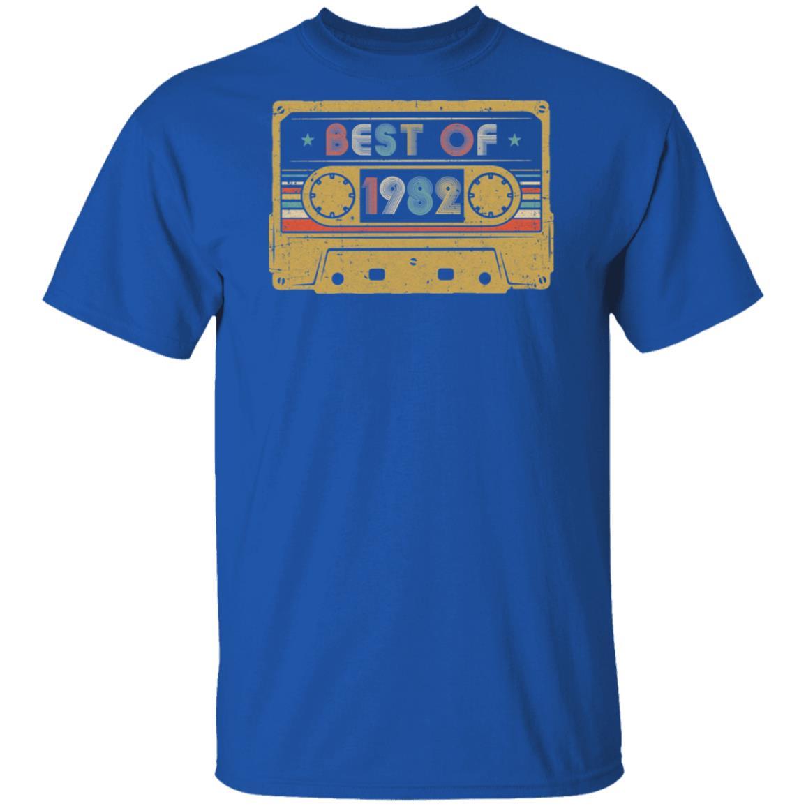 Vintage Cassette Best Of 1982 39th Cassette Birthday Gifts-T-Shirt & Hoodie-Classic T-Shirt-Royal