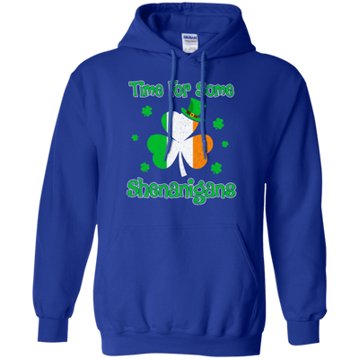 St. Patrick's Time For Some Shenanigans Funny Party-T-Shirt & Hoodie-Pullover Hoodie-Royal