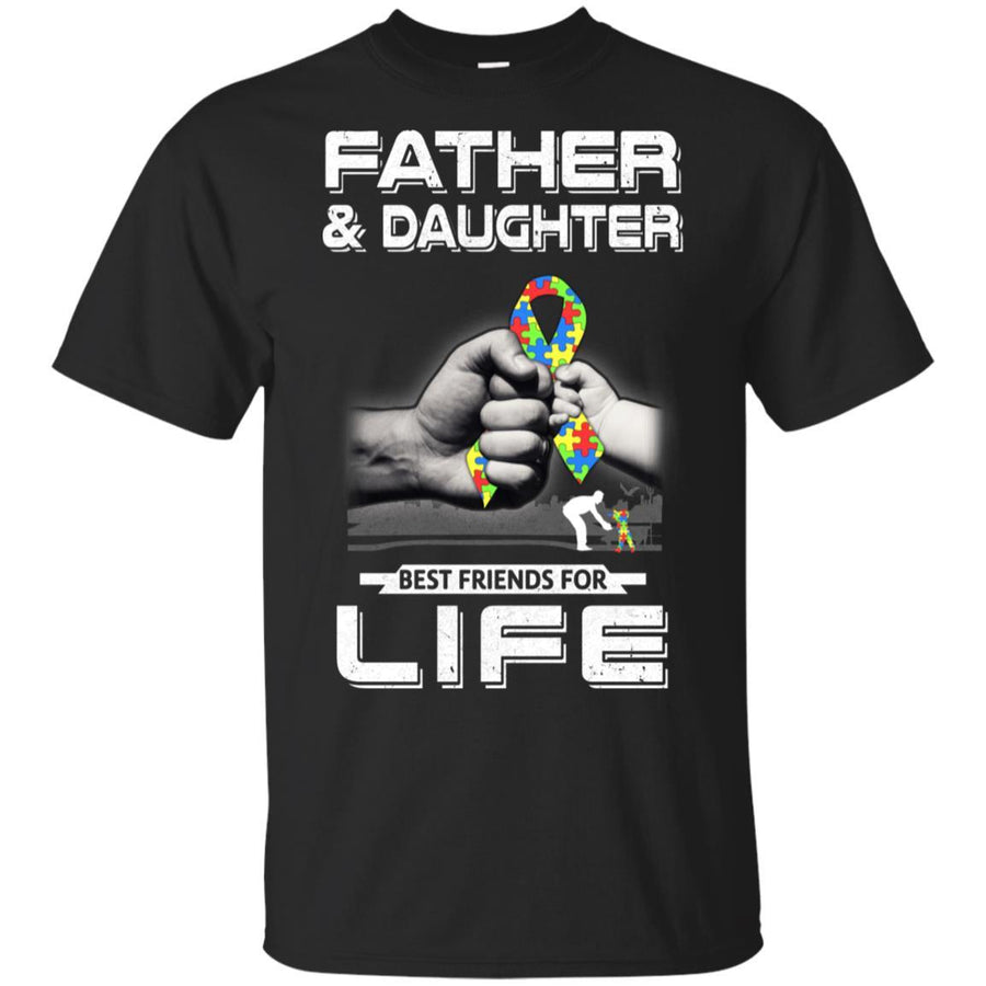 Autism Awareness Father And Daughter Best Friends For Life-T-Shirt & Hoodie-Classic T-Shirt-Black