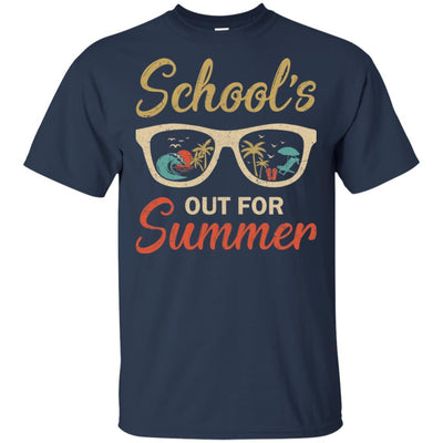 Retro Vintage School's Out For Summer Back To School-T-Shirt & Hoodie-Classic T-Shirt-Navy