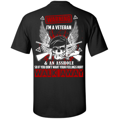 I'm A Veteran And An A**hole-T-Shirt & Hoodie-Classic T-Shirt-Black