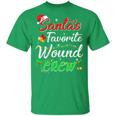 Santa's Favorite Wound Crew Christmas Funny Nurse Crew Gift-T-Shirt & Sweatshirt-Classic T-Shirt-Irish Green