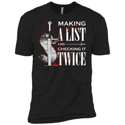 Making A List And Check It-T-Shirt & Hoodie-Premium T-Shirt-Black