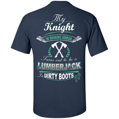 Turns out to be a LUMBERJACK In Dirty Boots-T-Shirt & Hoodie-Classic T-Shirt-Navy