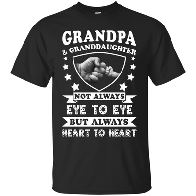 Grandpa And Granddaughter Not Always Eye To Eye-T-Shirt & Hoodie-Youth T-Shirt-Black