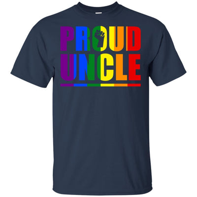 Proud Uncle Gay Pride Month LGBT-T-Shirt & Hoodie-Classic T-Shirt-Navy