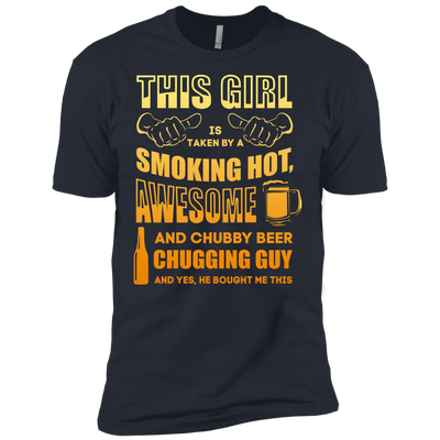 Taken By Hot Chubby Beer Chugging Guy-T-Shirt & Hoodie-Premium T-Shirt-Indigo