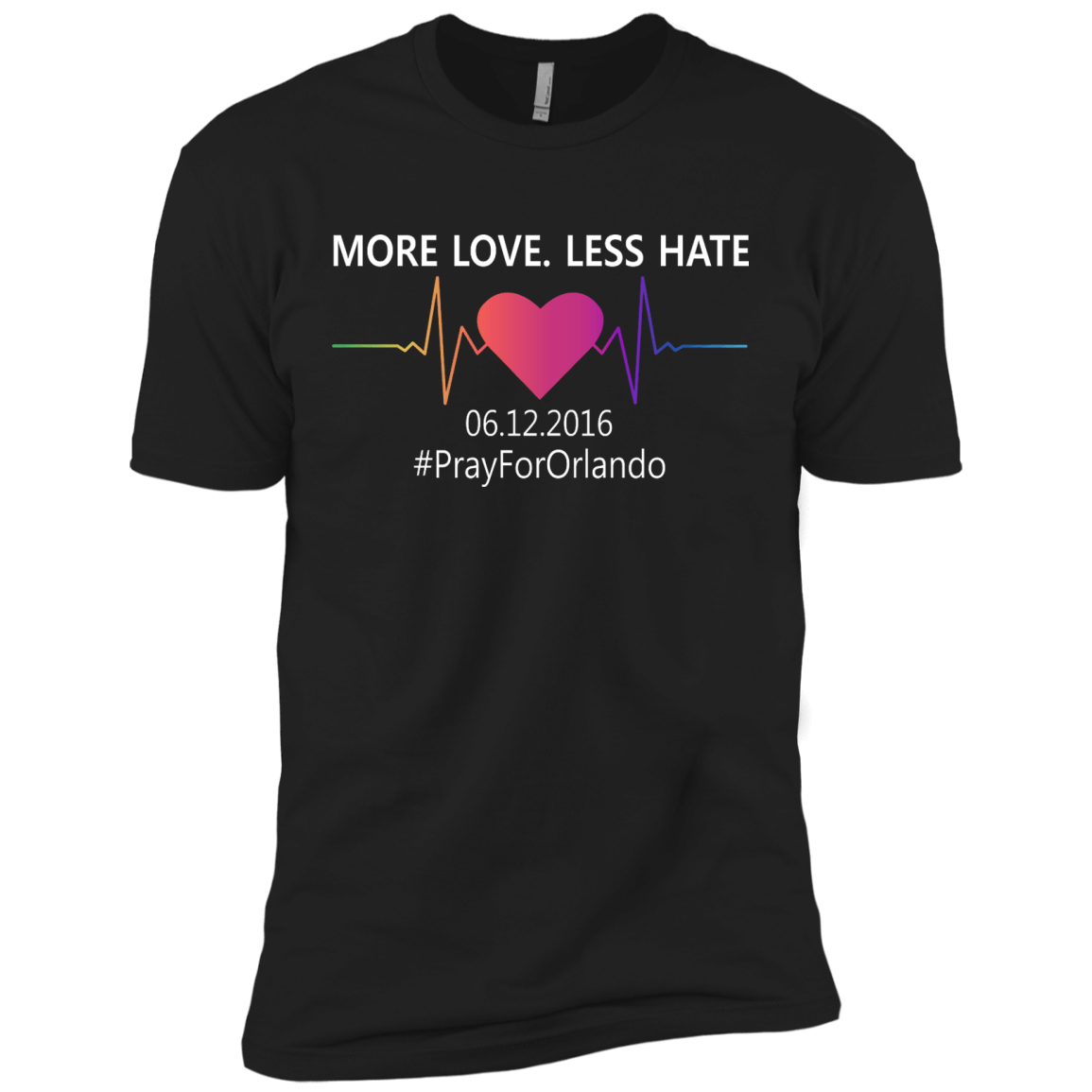 More Love Less Hate - Orlando-T-Shirt & Hoodie-Premium T-Shirt-Black