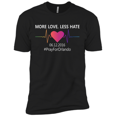 More Love Less Hate - Orlando-T-Shirt & Hoodie-Premium T-Shirt-Black