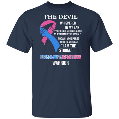 I Am The Storm Support Pregnancy Infant Loss Awareness-T-Shirt & Hoodie-Classic T-Shirt-Navy