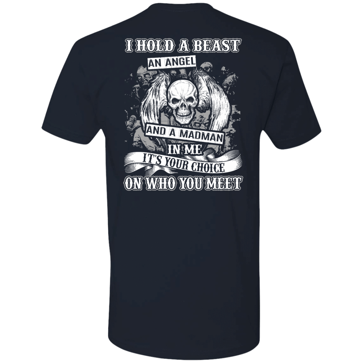I Hold A Beast An Angel And A Madman In Me-T-Shirt & Hoodie-Premium T-Shirt-Midnight Navy