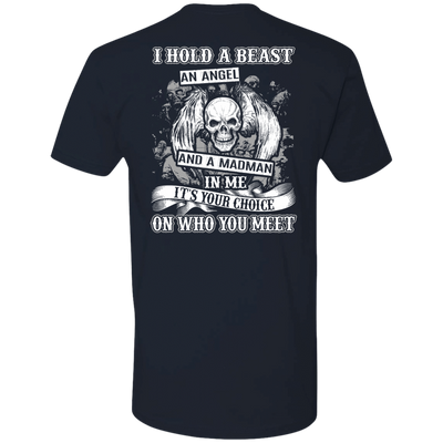 I Hold A Beast An Angel And A Madman In Me-T-Shirt & Hoodie-Premium T-Shirt-Midnight Navy