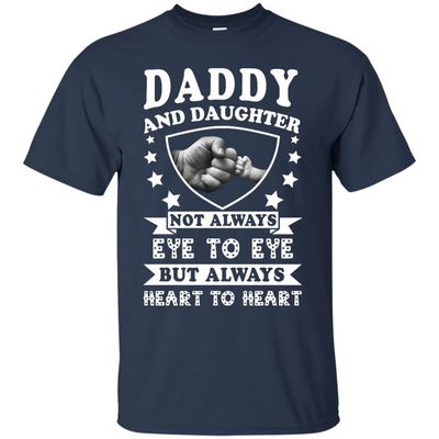 Daddy And Daughter Not Always Eye To Eye-T-Shirt & Hoodie-Youth T-Shirt-Navy