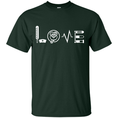 MY LOVE NURSING NURSE-T-Shirt & Hoodie-Classic T-Shirt-Forest Green