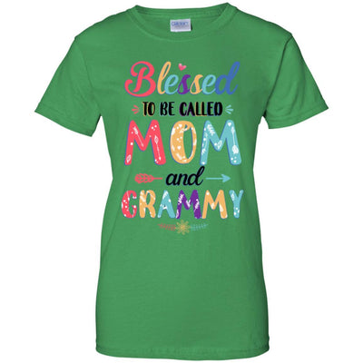 Blessed To Be Called Mom And Grammy Mothers Day Gift-T-Shirt & Hoodie-Women's T-Shirt-Irish Green