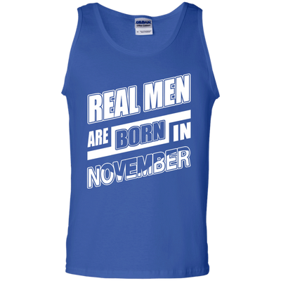 Real Men Are Born In November-T-Shirt & Hoodie-Unisex Tank-Royal
