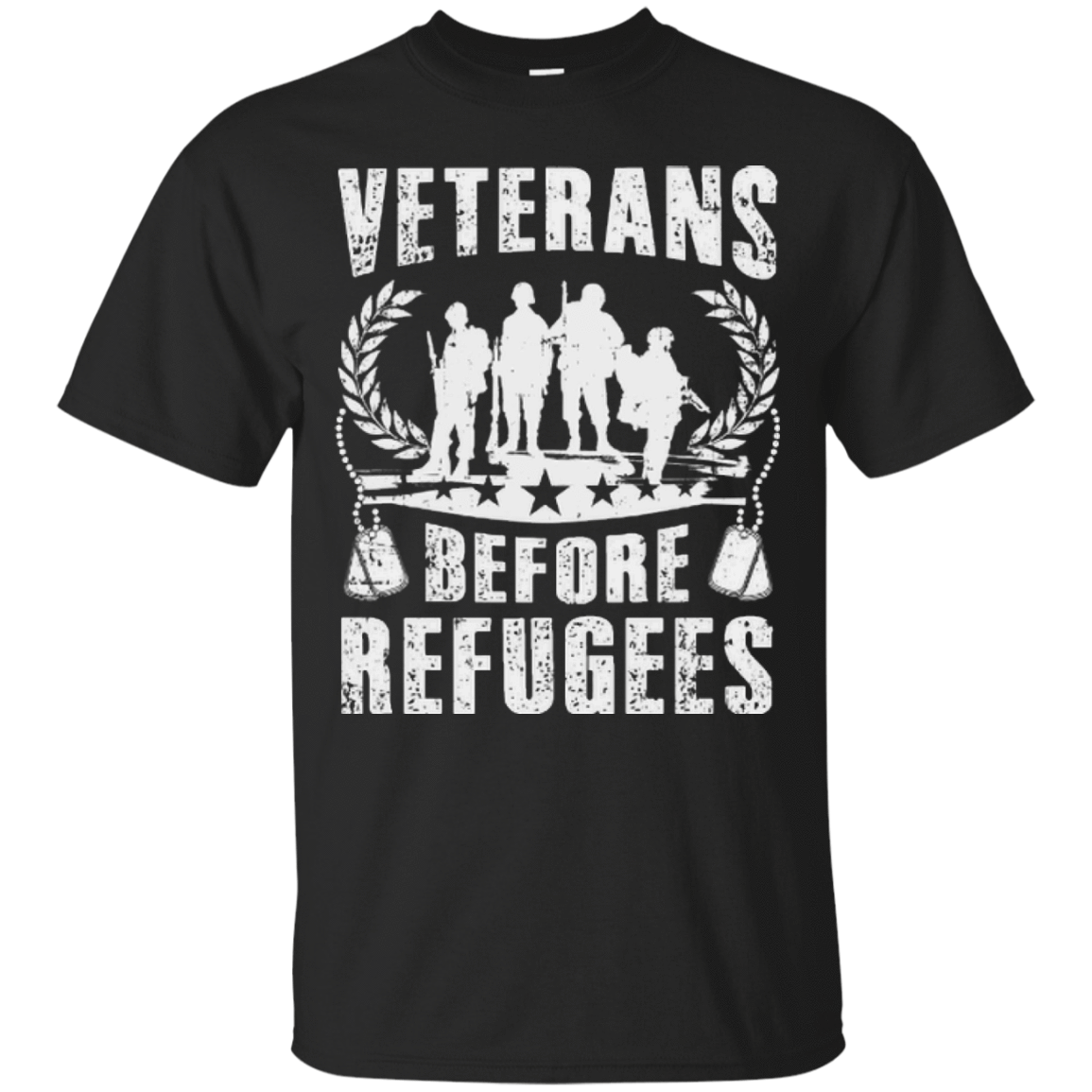 VETERANS BEFORE REFUGEES-T-Shirt & Hoodie-Classic T-Shirt-Black