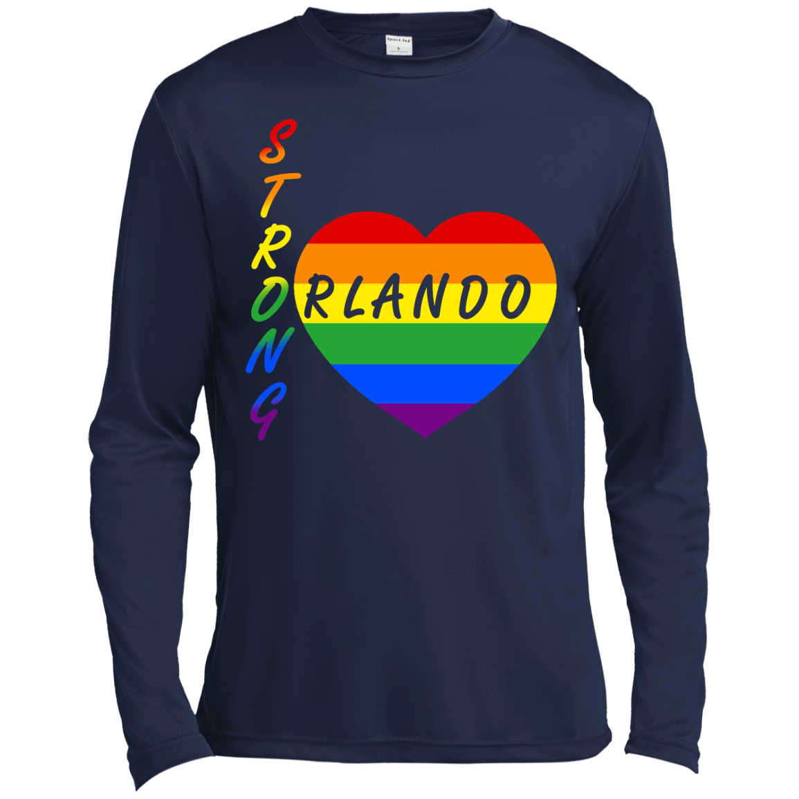 Strong Orlando-T-Shirt & Hoodie-Long Sleeve T-Shirt-Navy