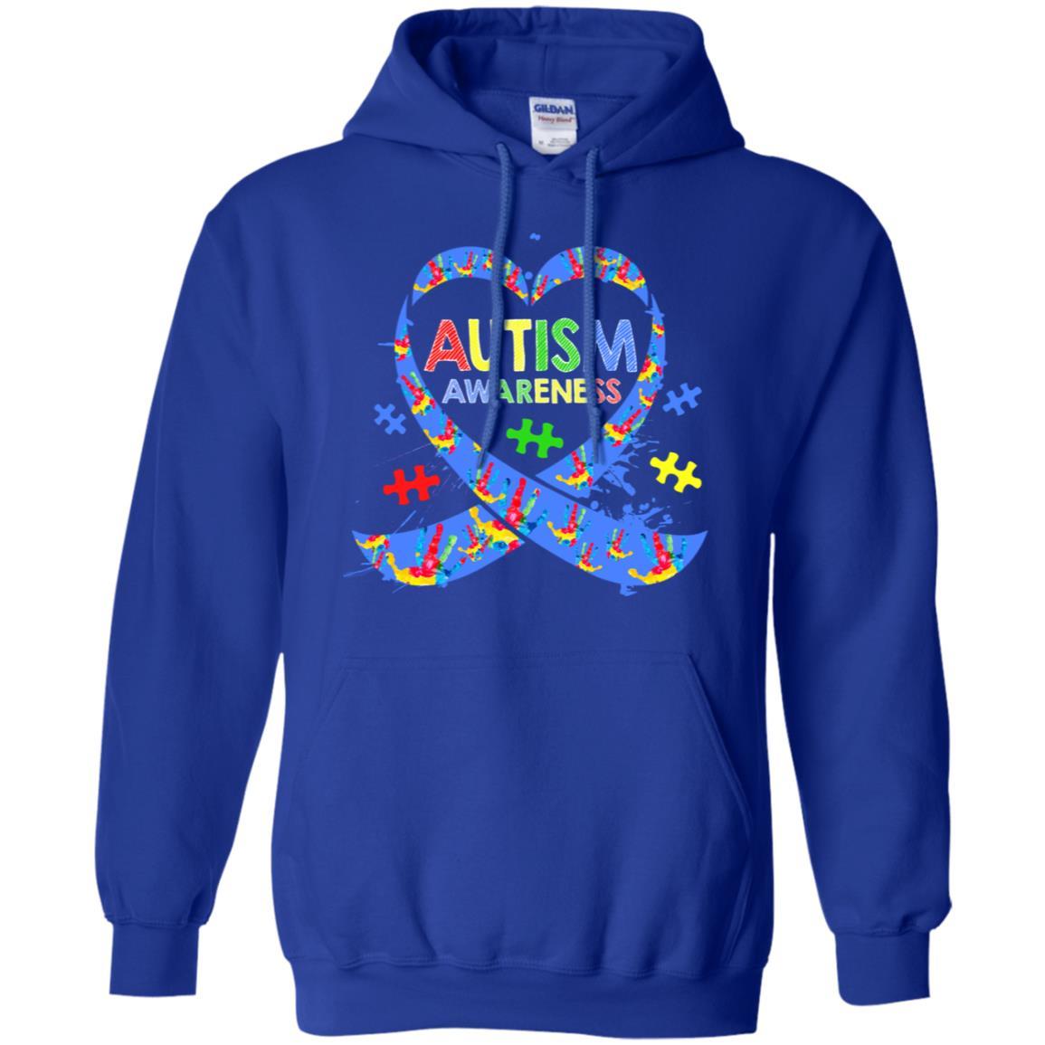 World Autism Awareness 2 April Dad Mom Kid Autism Gift-T-Shirt & Hoodie-Pullover Hoodie-Royal