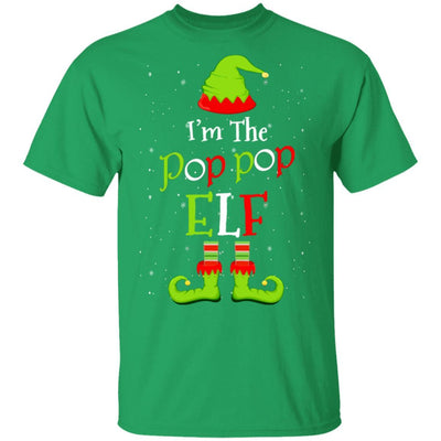 I'm The Pop Pop Elf Family Matching Funny Christmas Group Gift-T-Shirt & Sweatshirt-Classic T-Shirt-Irish Green