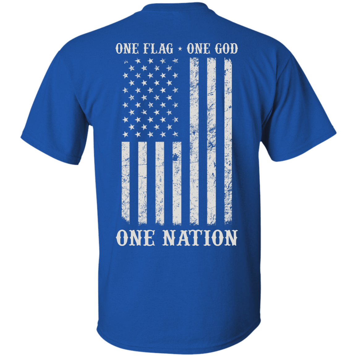 One Flag One God One Nation-T-Shirt & Hoodie-Classic T-Shirt-Royal