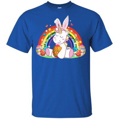 Unicorn Easter With Rainbow And Egg Youth-Youth Shirt-Youth T-Shirt-Royal