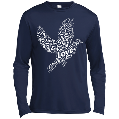 I Love Birds-T-Shirt & Hoodie-Long Sleeve T-Shirt-Navy