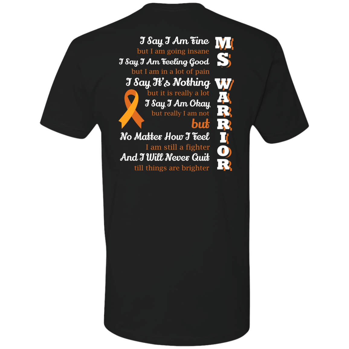 Multiple Sclerosis Warrior-T-Shirt & Hoodie-Premium T-Shirt-Black
