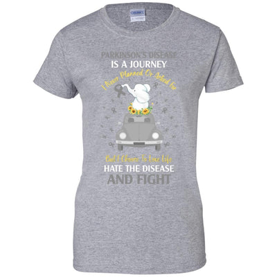 Parkinson's Disease Awareness Is A Journey-T-Shirt & Hoodie-Women's T-Shirt-Sport Grey