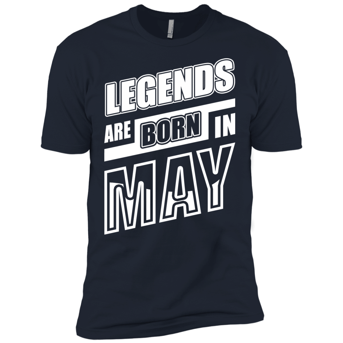 Legends are born in MAY-T-Shirt & Hoodie-Premium T-Shirt-Midnight Navy