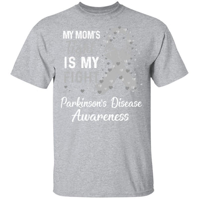 My Mom's Fight Is My Fight Parkinson's Disease-T-Shirt & Hoodie-Classic T-Shirt-Sport Grey