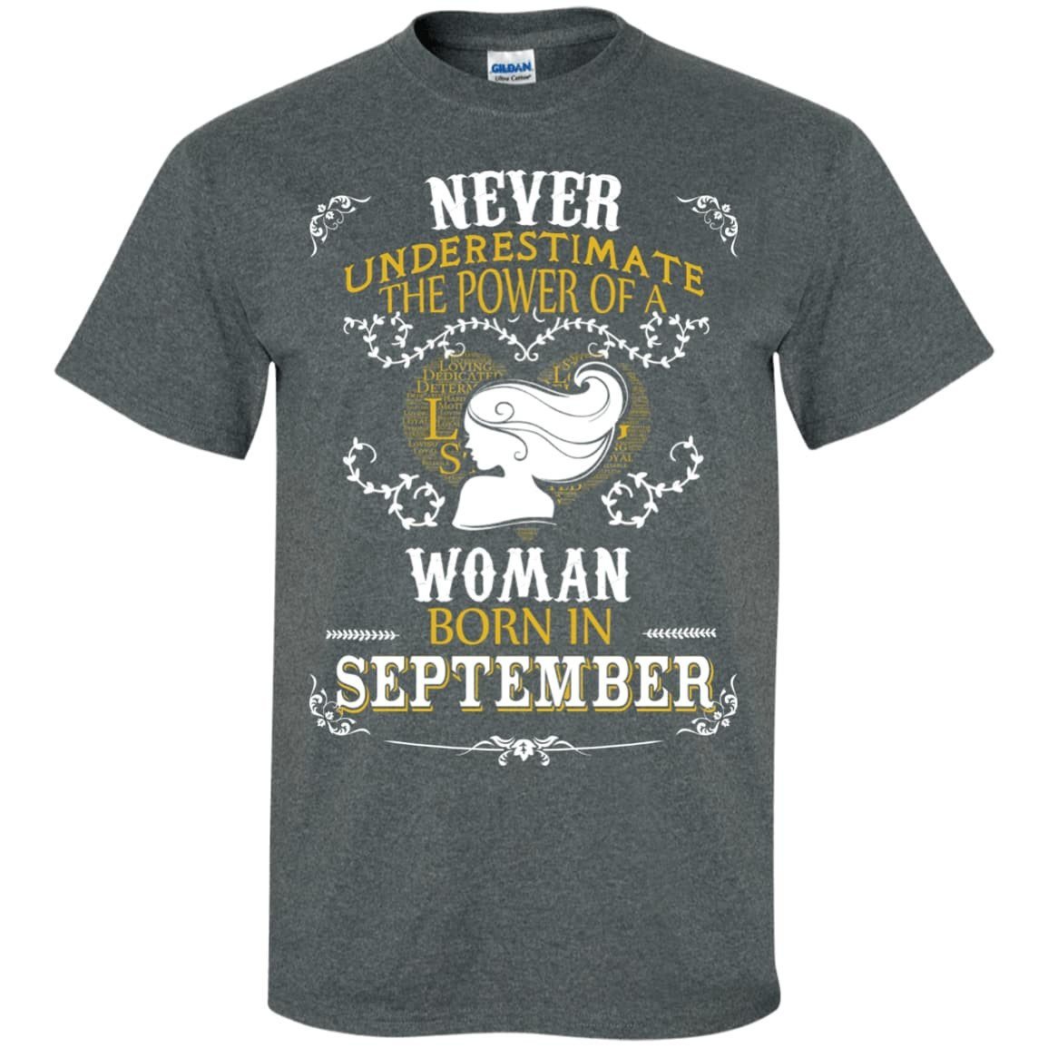 A Woman Born In SEPTEMBER-T-Shirt & Hoodie-Classic T-Shirt-Dark Heather