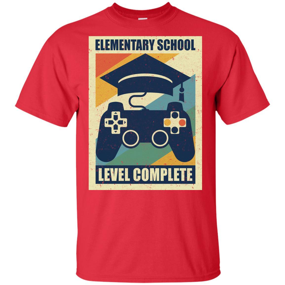 Elementary School Graduation Video Game Gamer Gifts Youth-Youth Shirt-Youth T-Shirt-Red