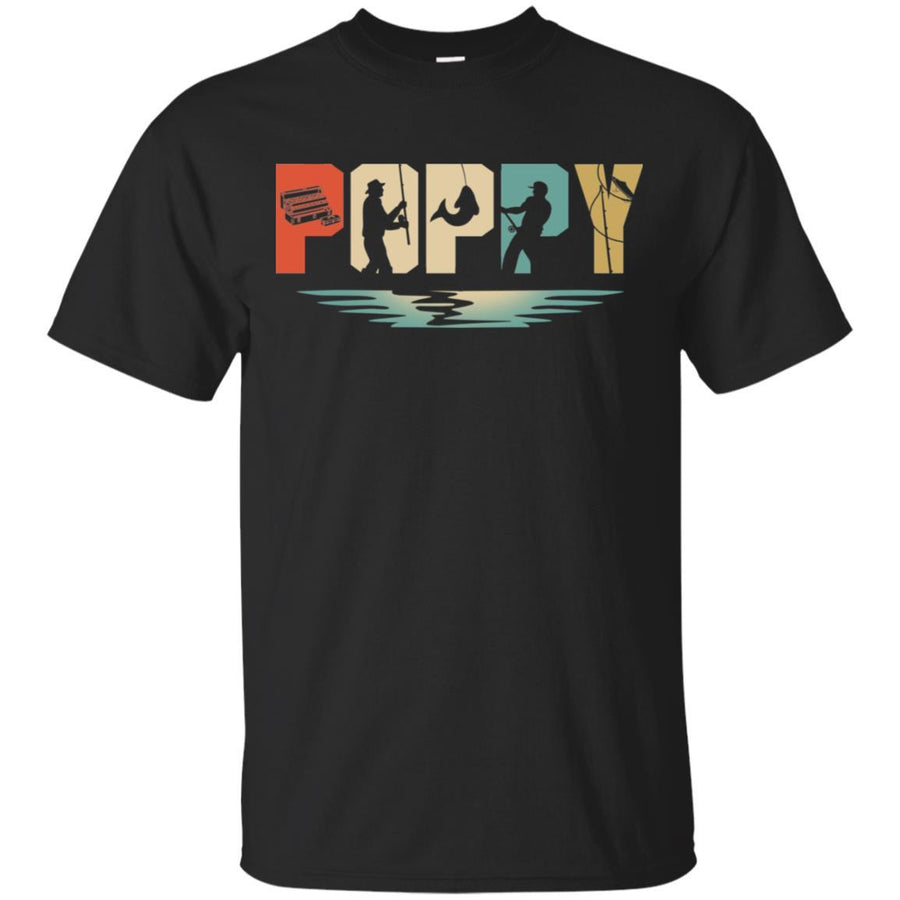 Vintage Fishing Poppy Father's Day Gift-T-Shirt & Hoodie-Classic T-Shirt-Black